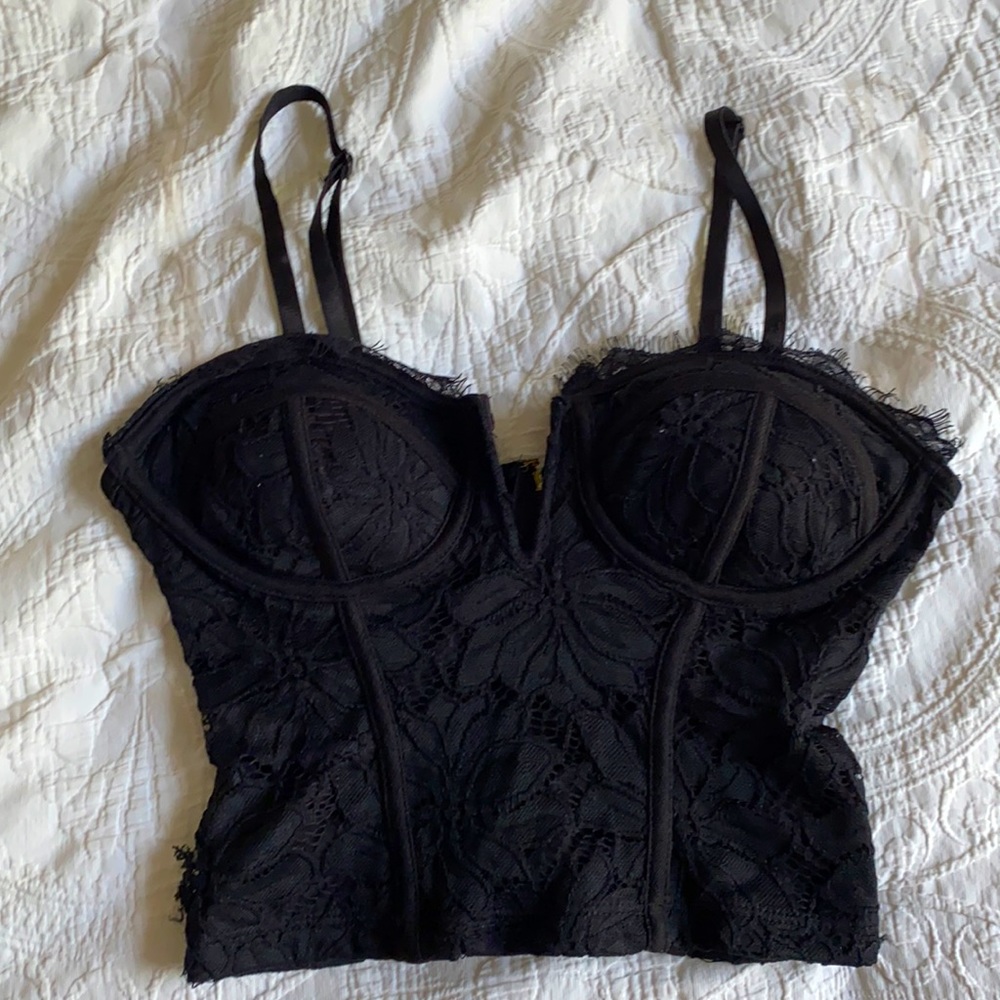 Black crop top